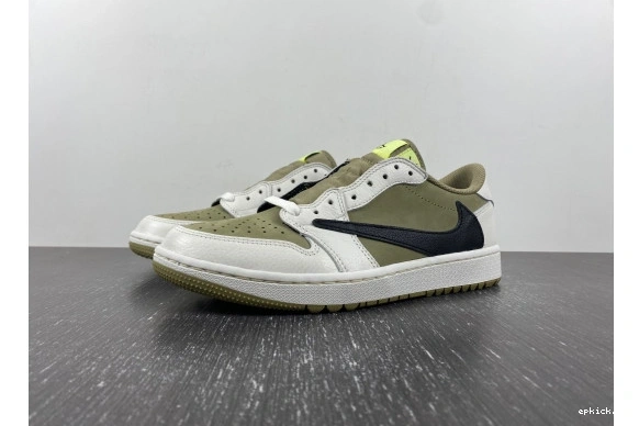 Rep EP Travis Neutral Low 1 Golf Jordan Scott Retro Olive FZ3124-200 0519